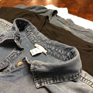 Set of 4 Liz Lange Maternity shirts, XXL